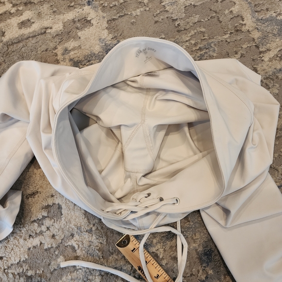 Year Of Ours Bone White Leggings Lace Up Front Ties Size XL Off White Revolve - Picture 4 of 15